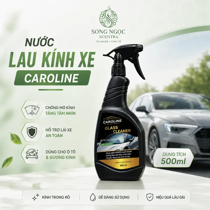 Nước lau kính HYBRID CAROLINE 500ml