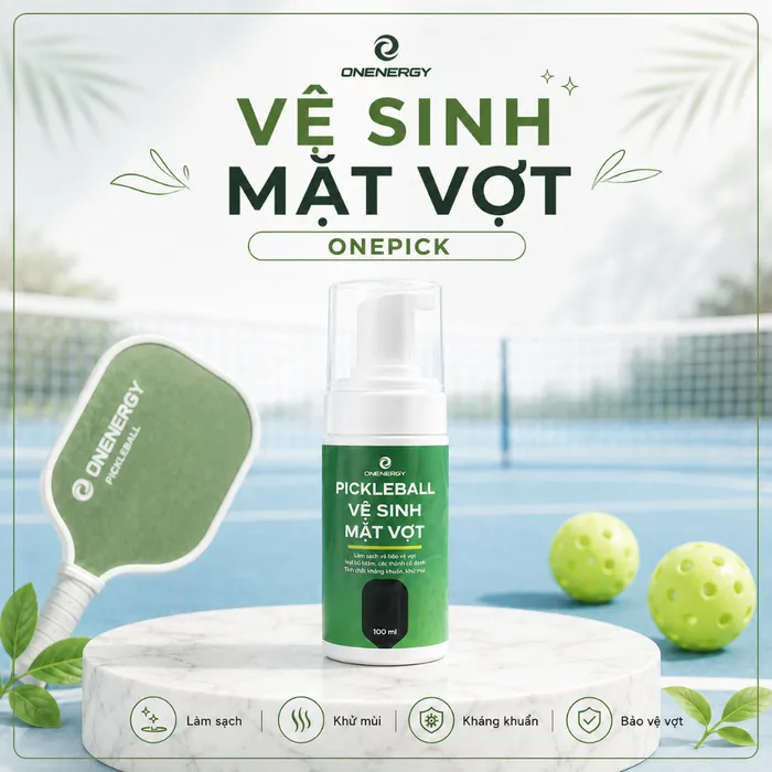 Dung dịch vệ sinh & tăng độ bám mặt vợt CAROLINE 100ml