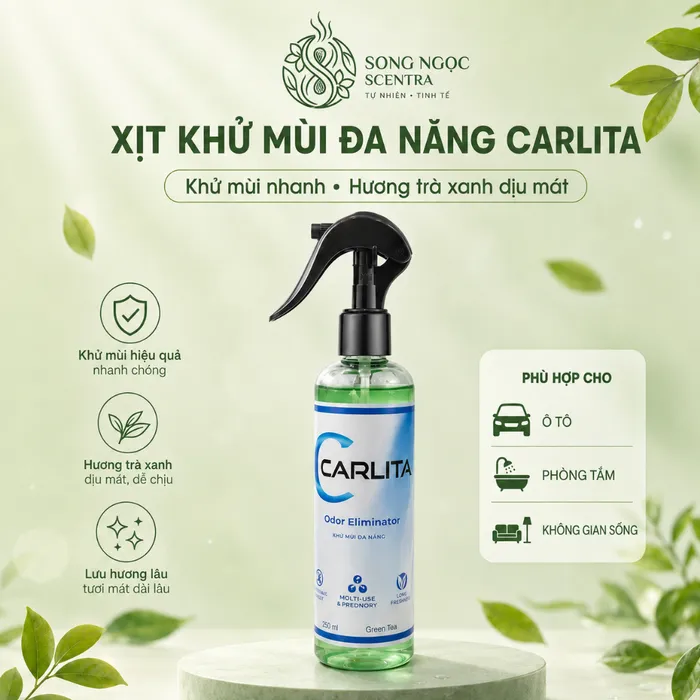 Xịt khử mùi đa năng Carlita 250ml